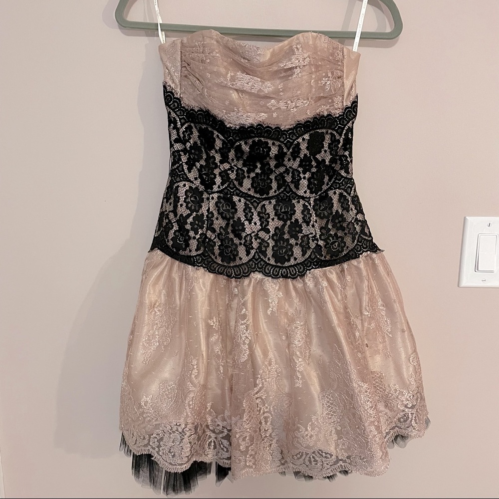 Subtle and sexy lace bodice dress